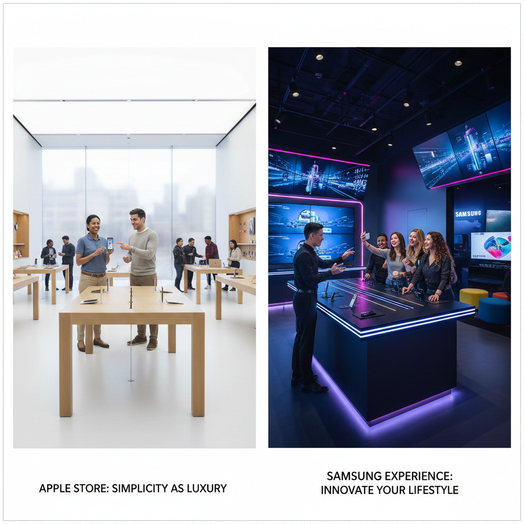 Apple Store und Samsung Livestile